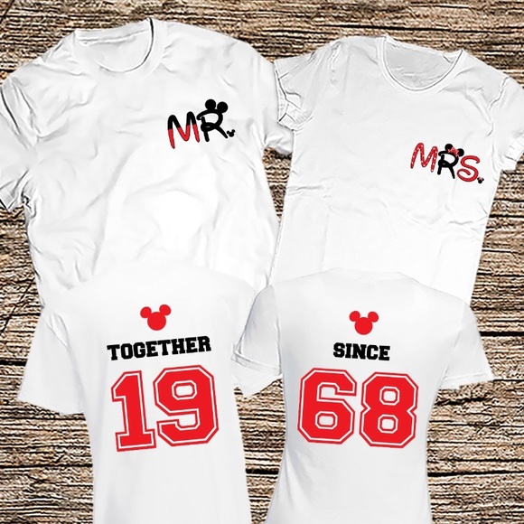 mr mrs disney shirts